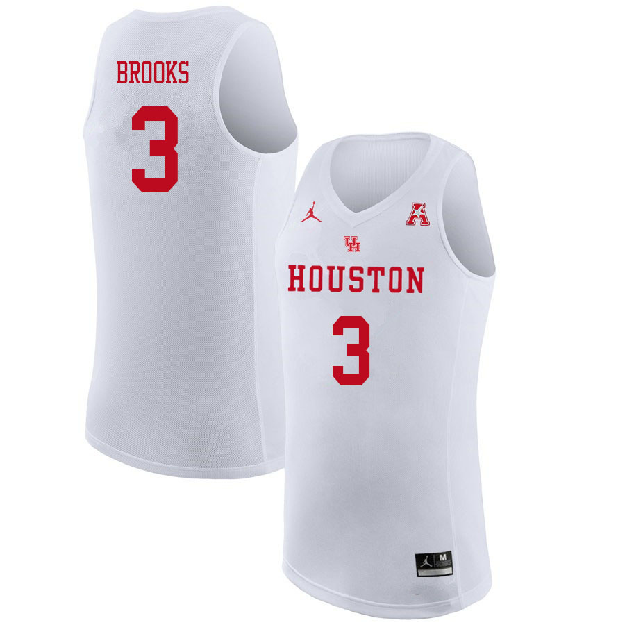 Jordan Brand Men #3 Armoni Brooks Houston Cougars College Basketball Jerseys Sale-White